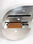 Bureau r�alis� en aluminium form� soud� cr�ation Jean Michel BLIARD